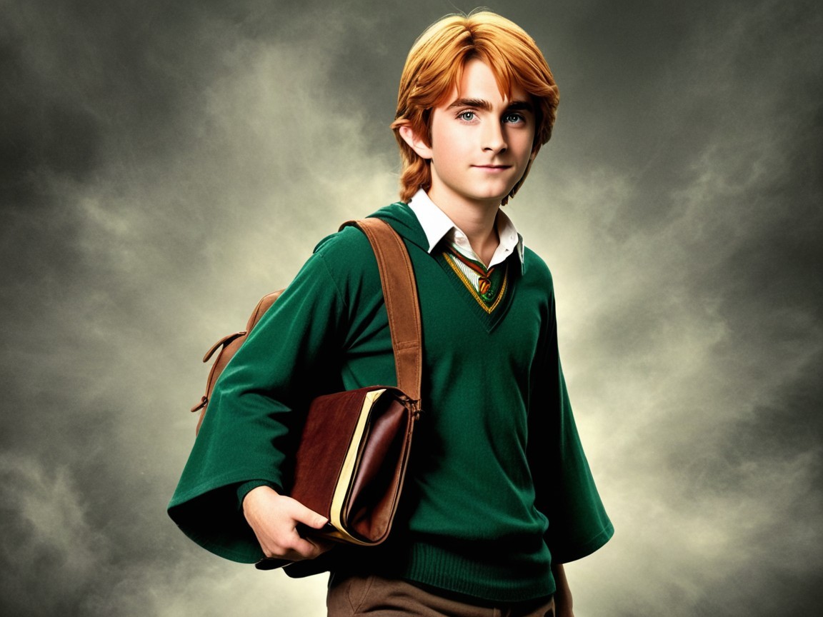 Young Character with Blond Hair in Adventurous Setting