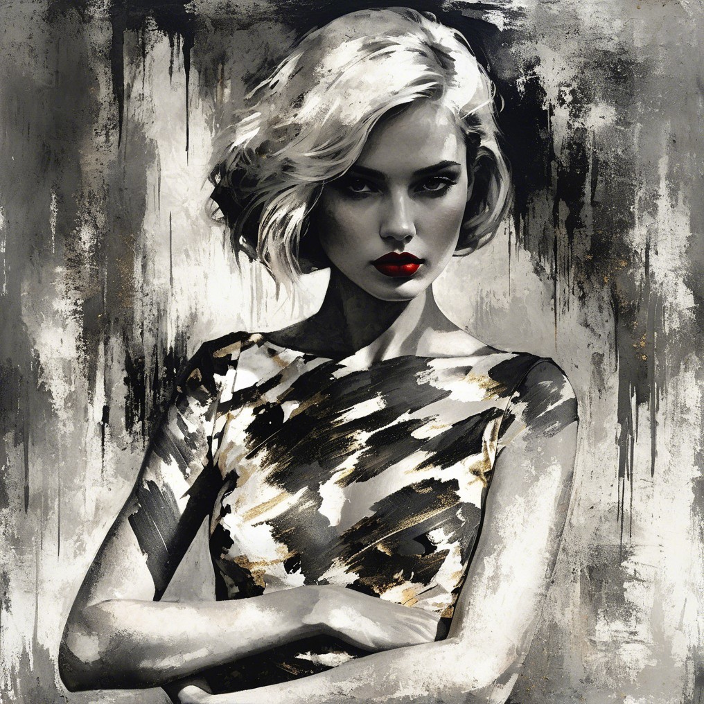 Portrait of a Confident Woman with Bold Features