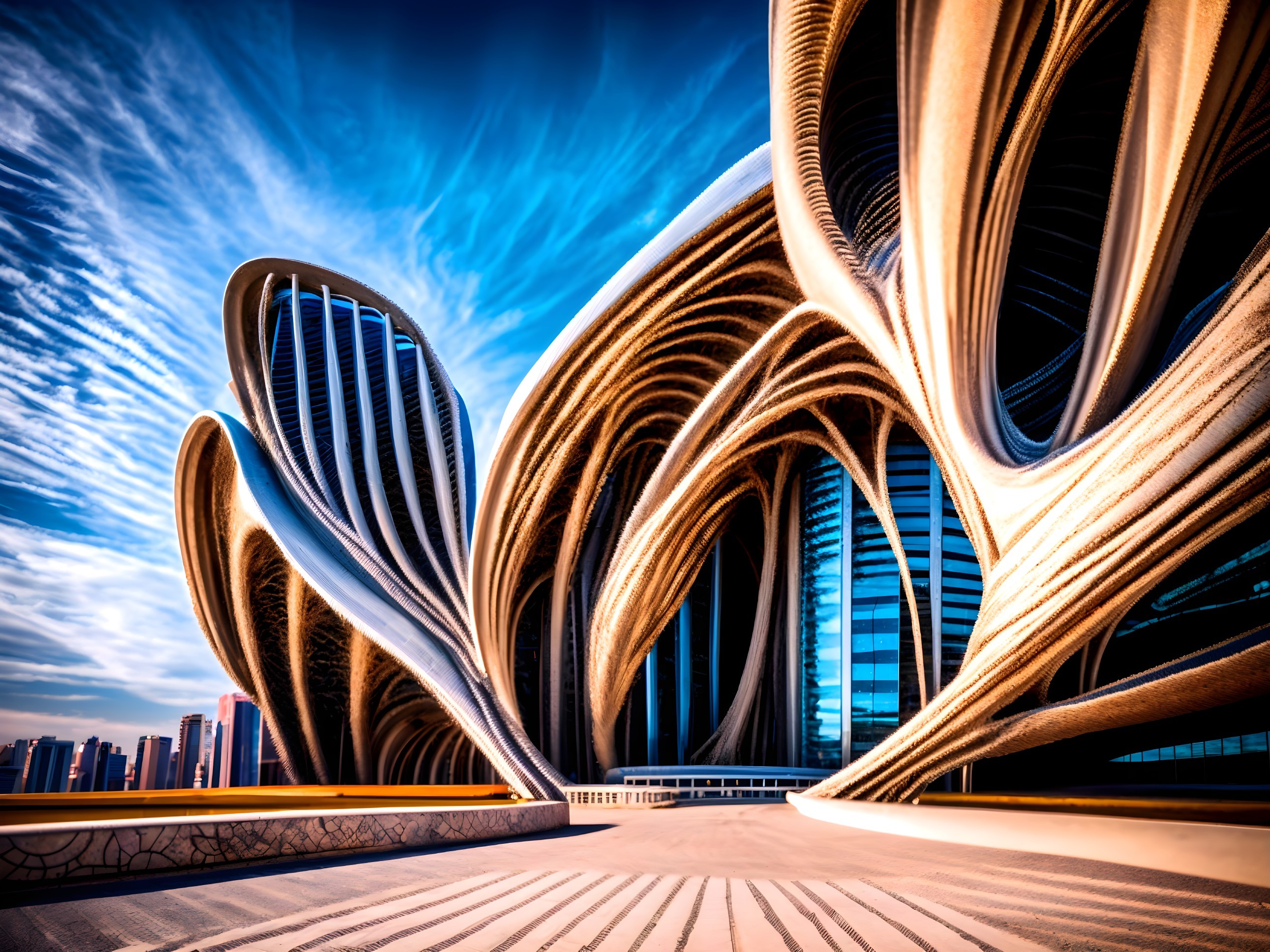 Innovative Architectural Design with Organic Forms
