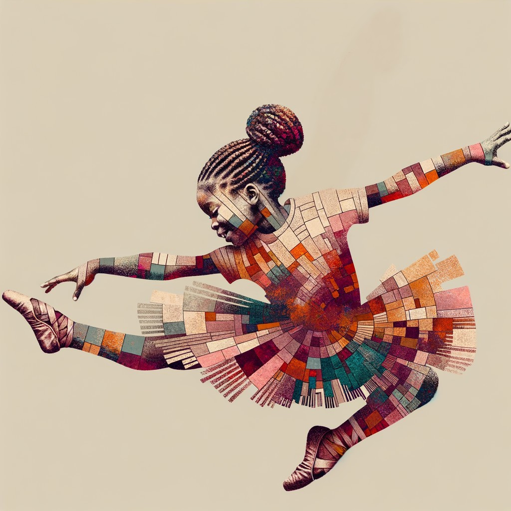 Vibrant Dance Mosaic Artwork