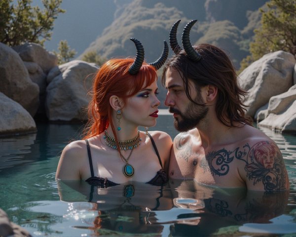 Couple in Nature: Ethereal Look and Mystical Setting