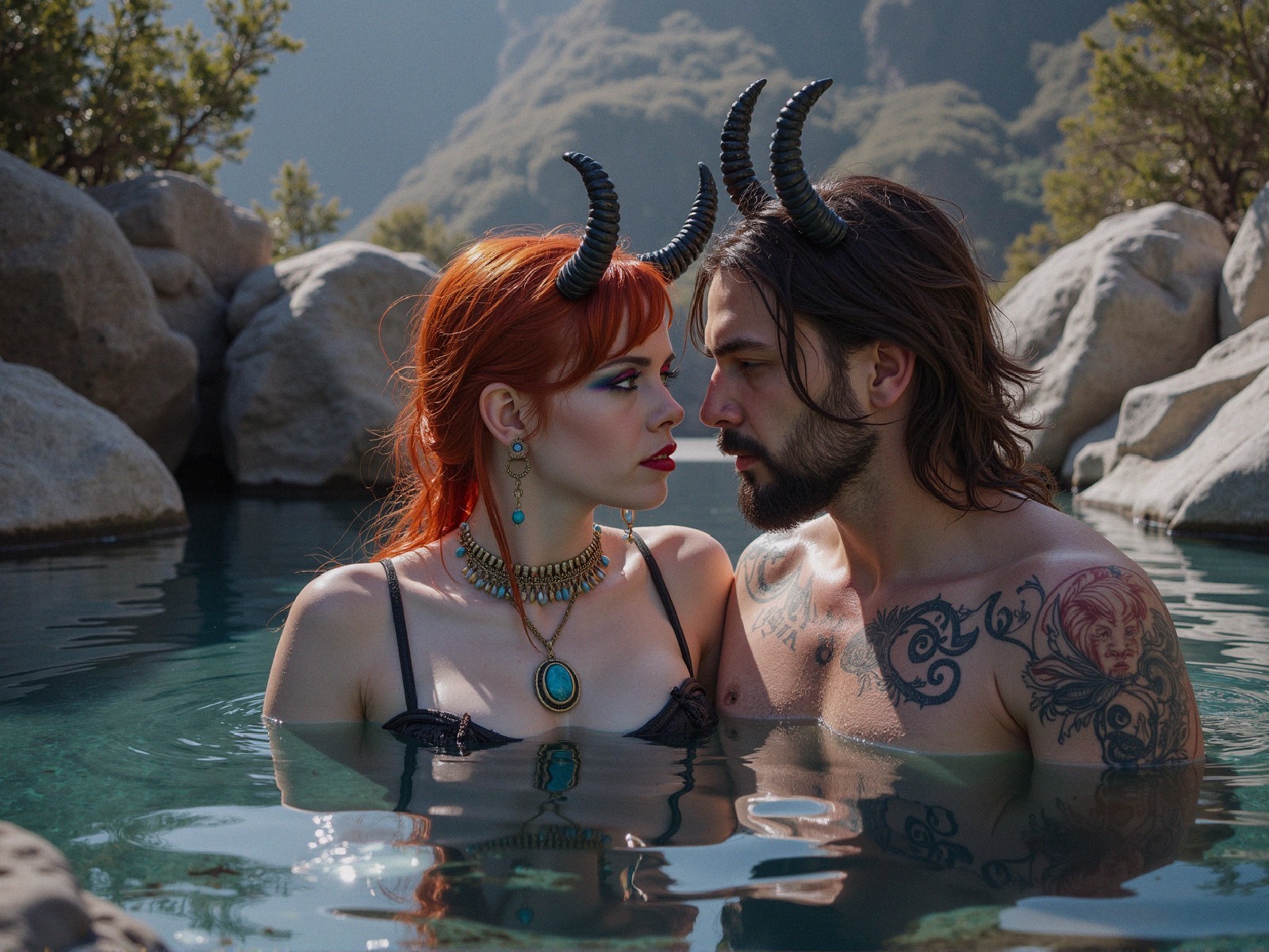 Couple in Nature: Ethereal Look and Mystical Setting