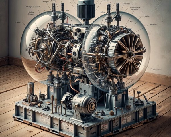 Detailed Mechanical Assembly of Advanced Turbine Engine