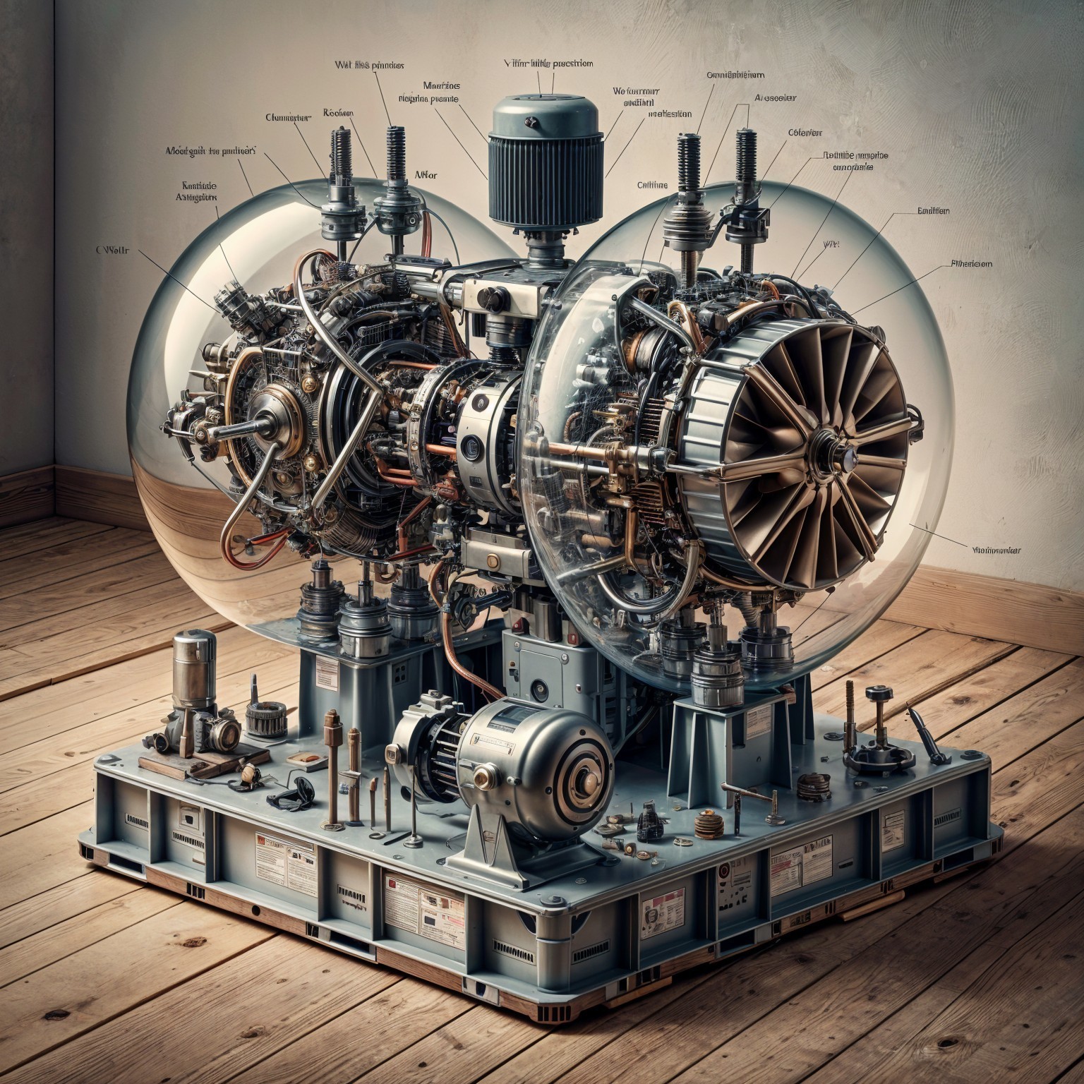 Detailed Mechanical Assembly of Advanced Turbine Engine