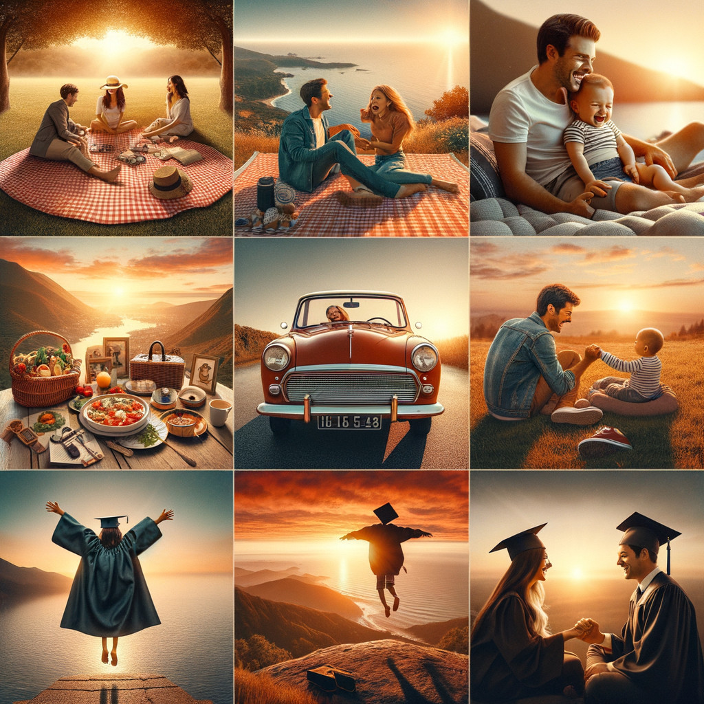Nostalgic Collage of Family and Love Moments