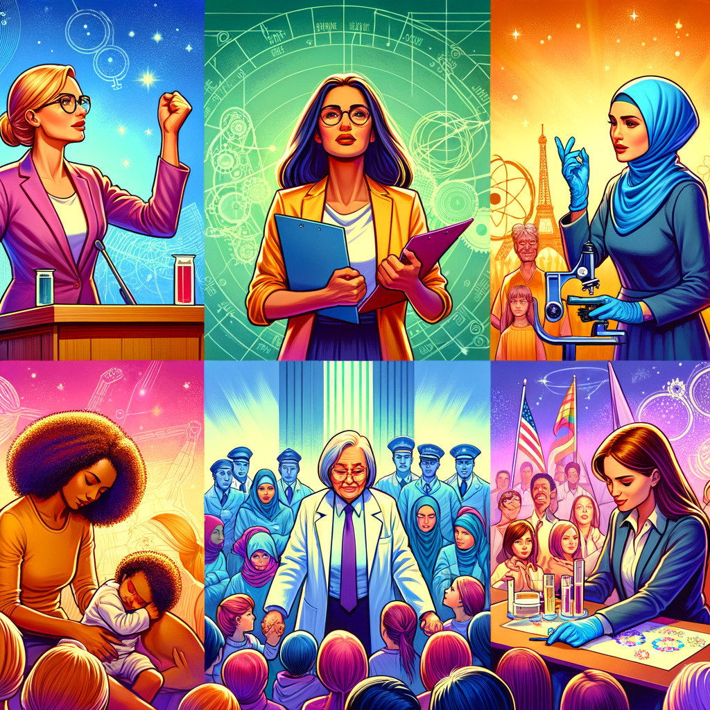 Collage Celebrating Women in Science and Education