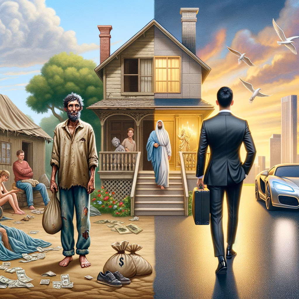 Contrast of Poverty and Wealth in Two Worlds