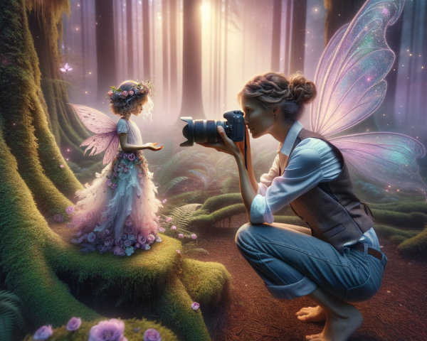 Whimsical Fairy Photography in an Enchanted Forest