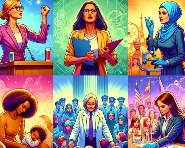 Collage Celebrating Women in Science and Education