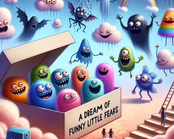 Colorful Monsters in a Dreamy Whimsical Scene