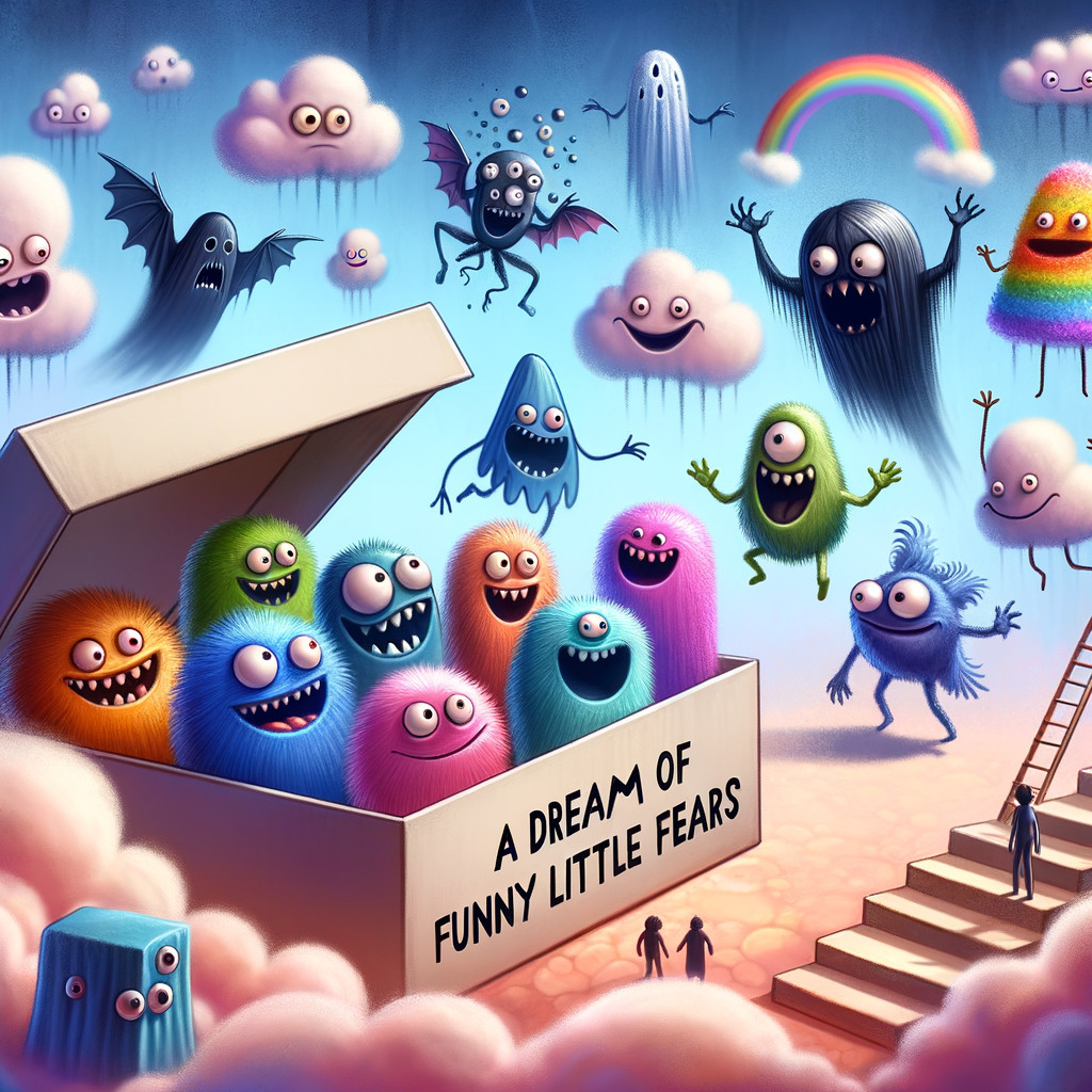 Colorful Monsters in a Dreamy Whimsical Scene