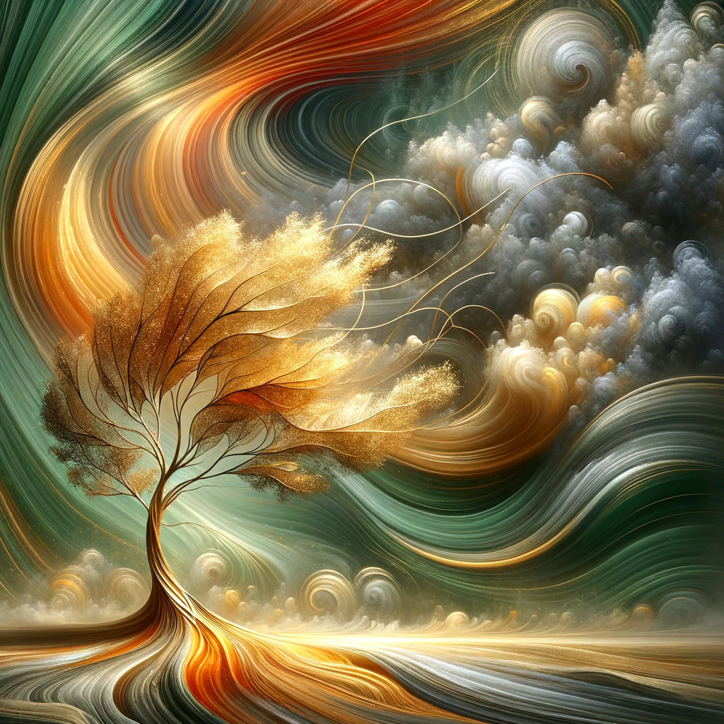 Enchanted Golden Tree in Dreamland