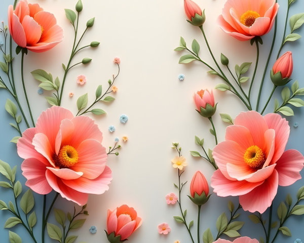 Vibrant Floral Arrangement with Pink Poppies and Buds
