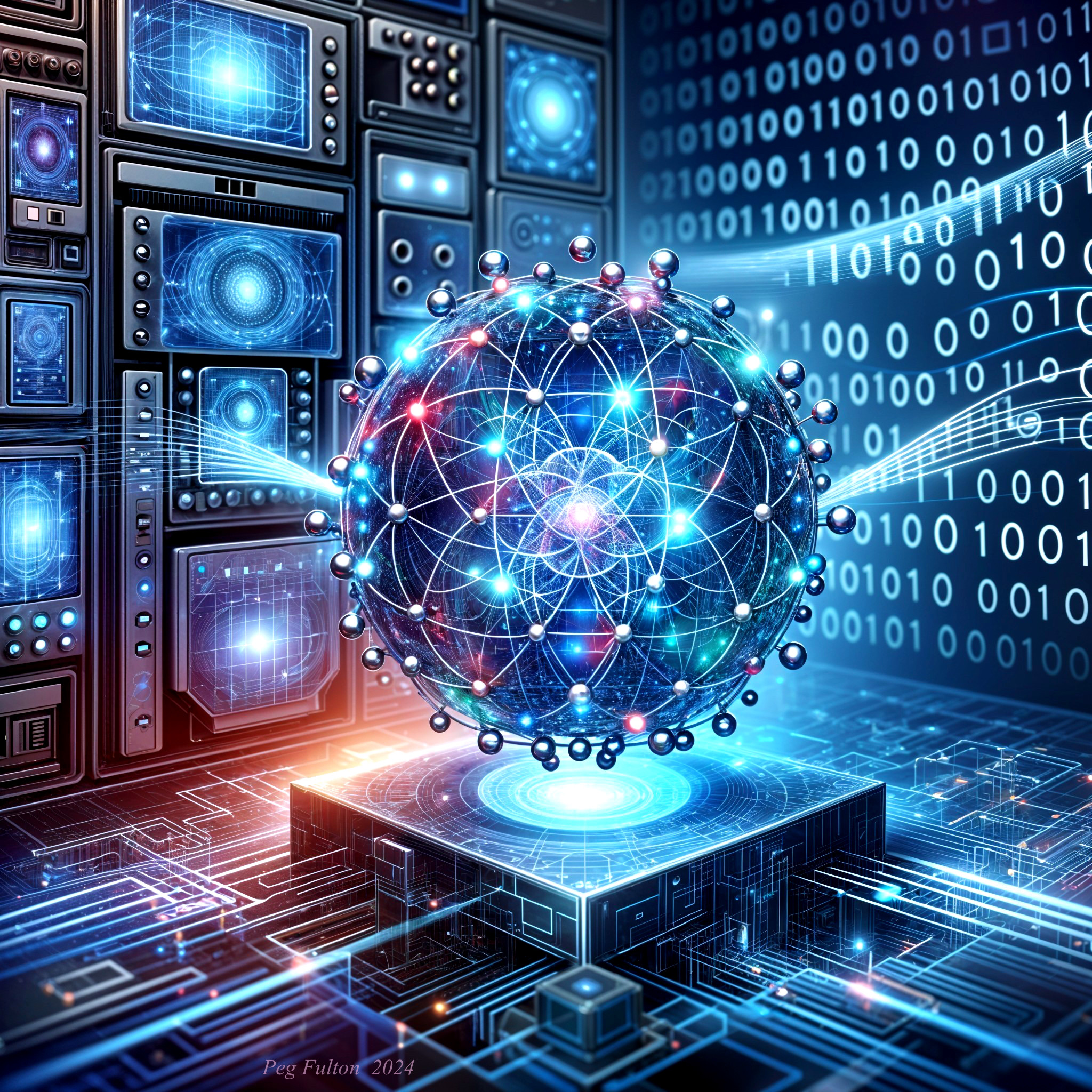 Atomic Structure Visualization in High-Tech Environment