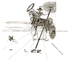 Detailed Painting of Don Quixote and Sancho Panza