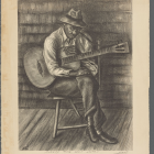 Young man in white shirt reflecting with a book