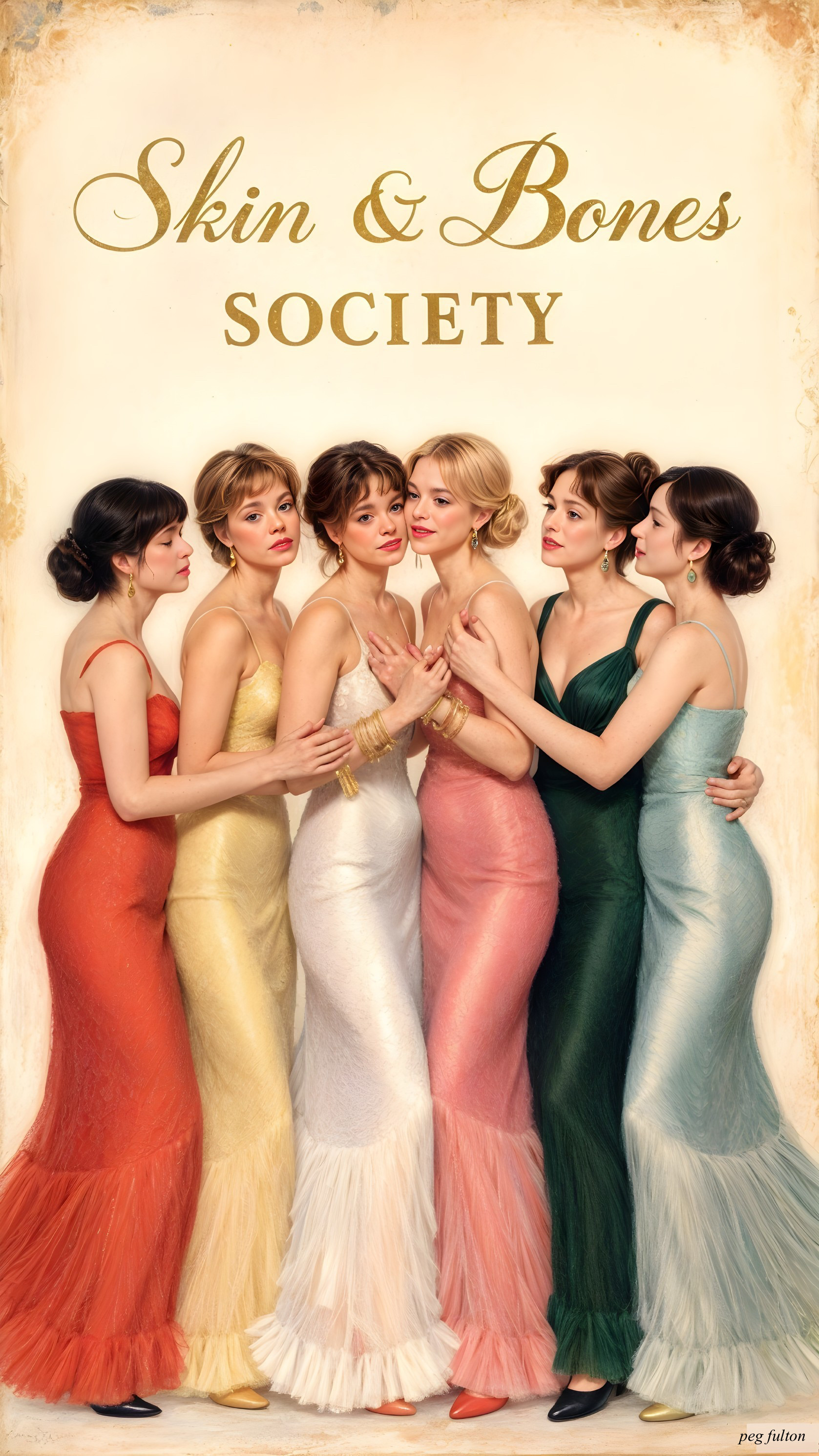 Stylish Women in Elegant Gowns at Skin & Bones Society