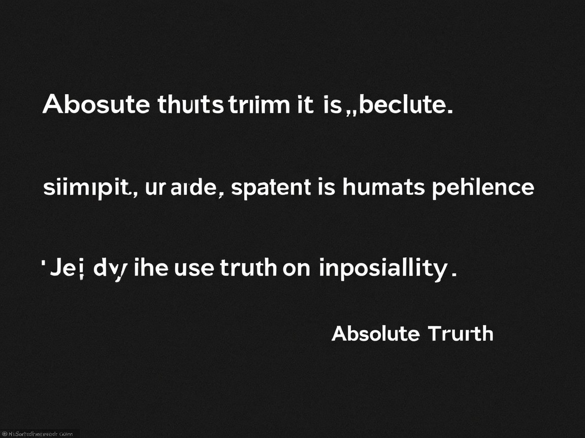 Stylized Text Design Exploring Themes of Truth