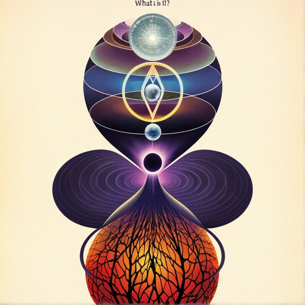 Vibrant Abstract Design with Geometric Shapes and Patterns