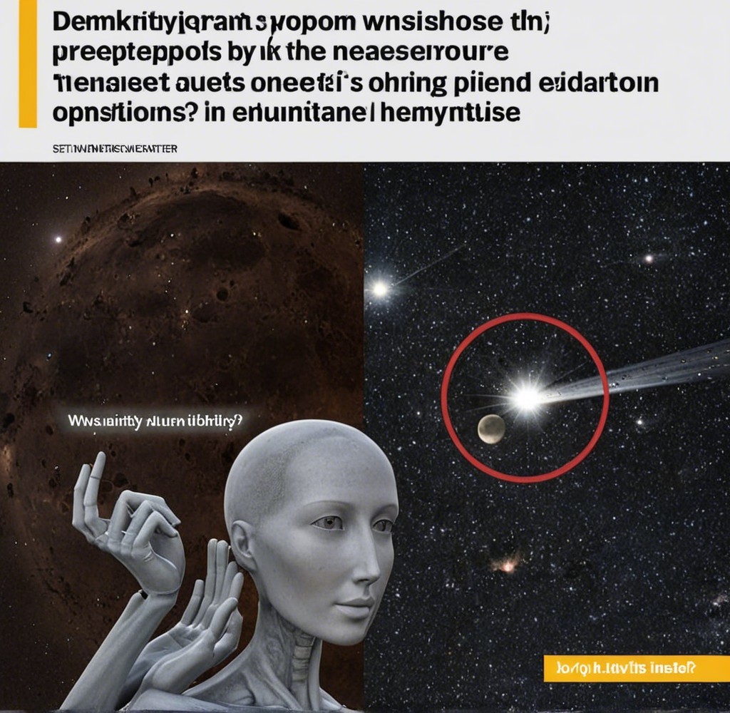 Futuristic Humanoid in Cosmic Contemplation Scene