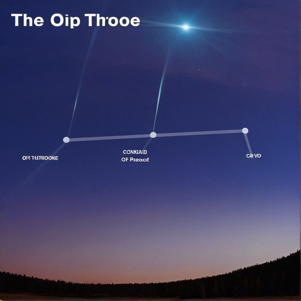 Night Sky with Bright Star and Constellation Details
