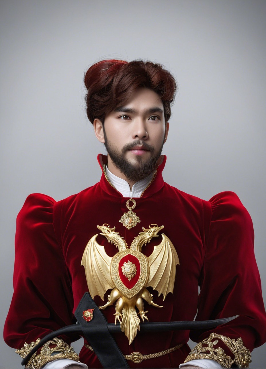 Portrait of an East Asian Male in Historical Attire