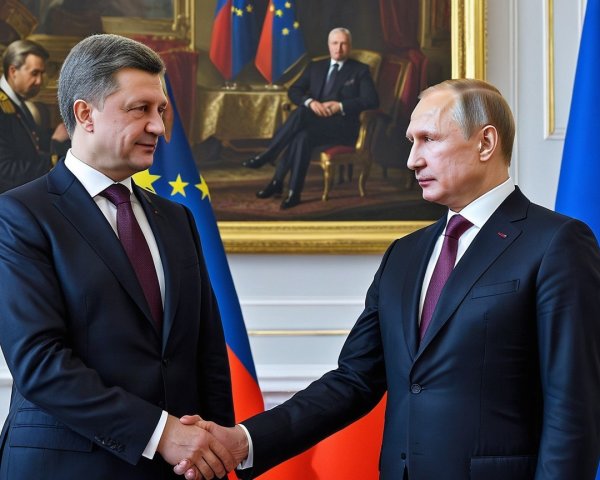 Formal Meeting in Lavish Diplomatic Setting