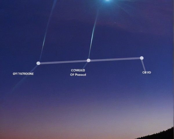 Night Sky with Bright Star and Constellation Details