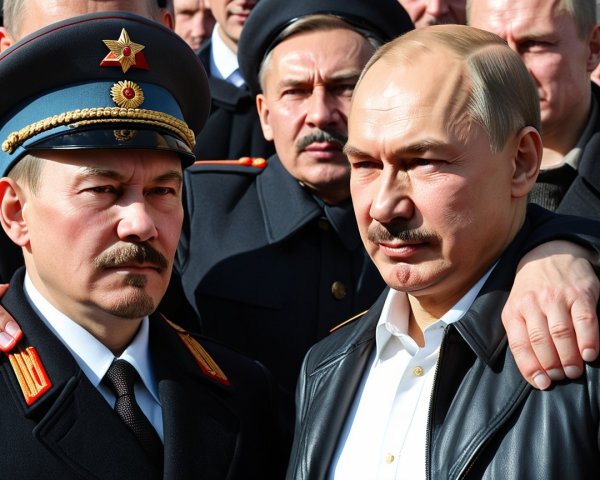Military Group Displaying Camaraderie and Leadership