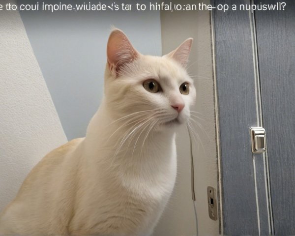 White Cat with Blue Eyes in Cozy Indoor Setting