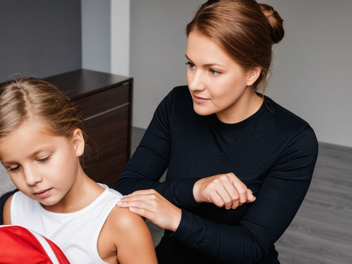Supportive Interaction in a Calm Modern Room