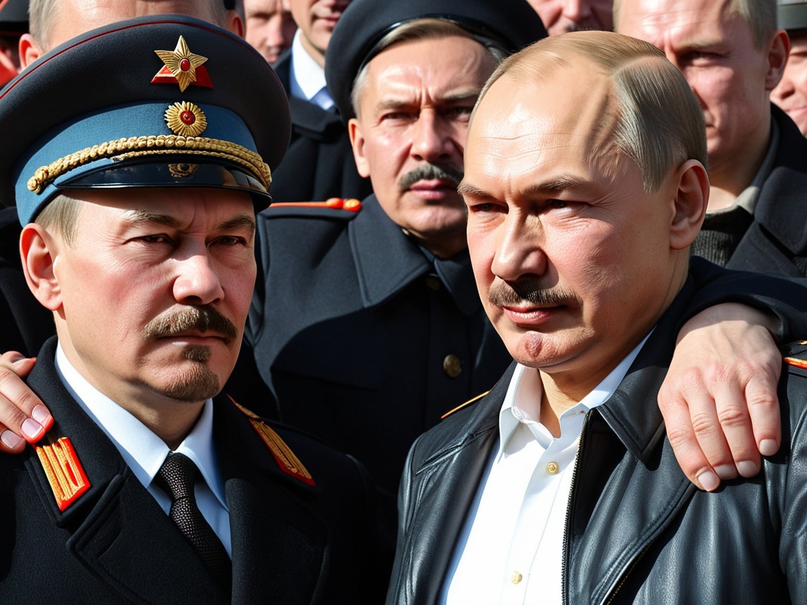 Military Group Displaying Camaraderie and Leadership