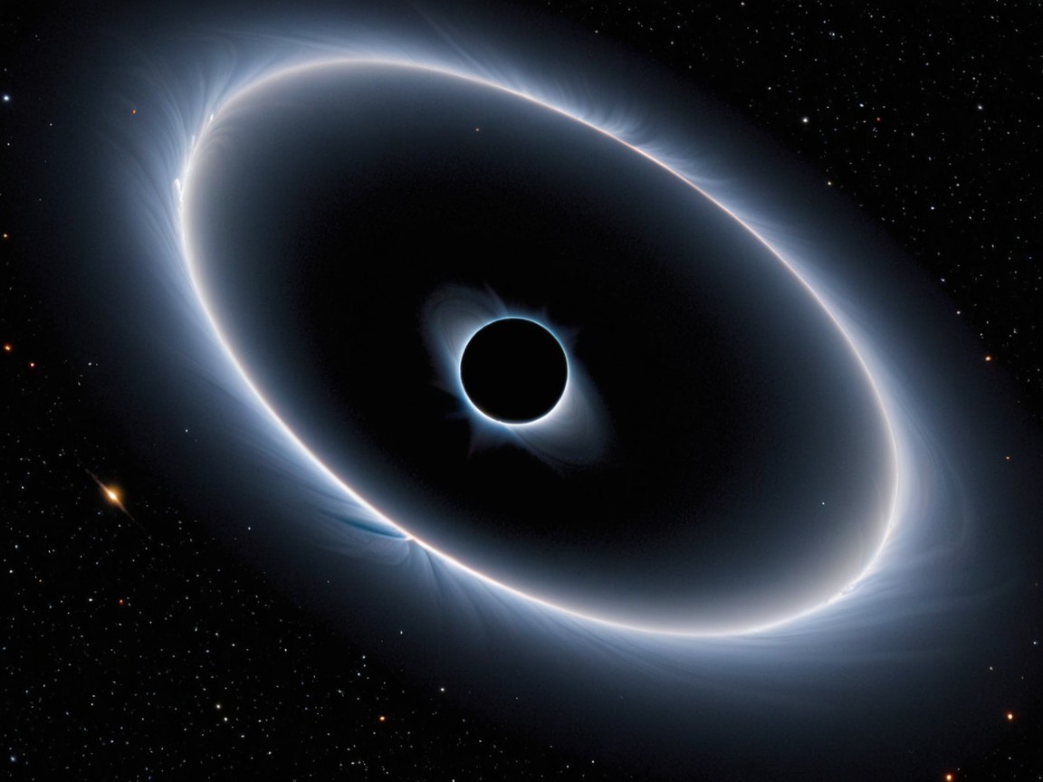 Cosmic Scene of a Black Hole with Accretion Disk
