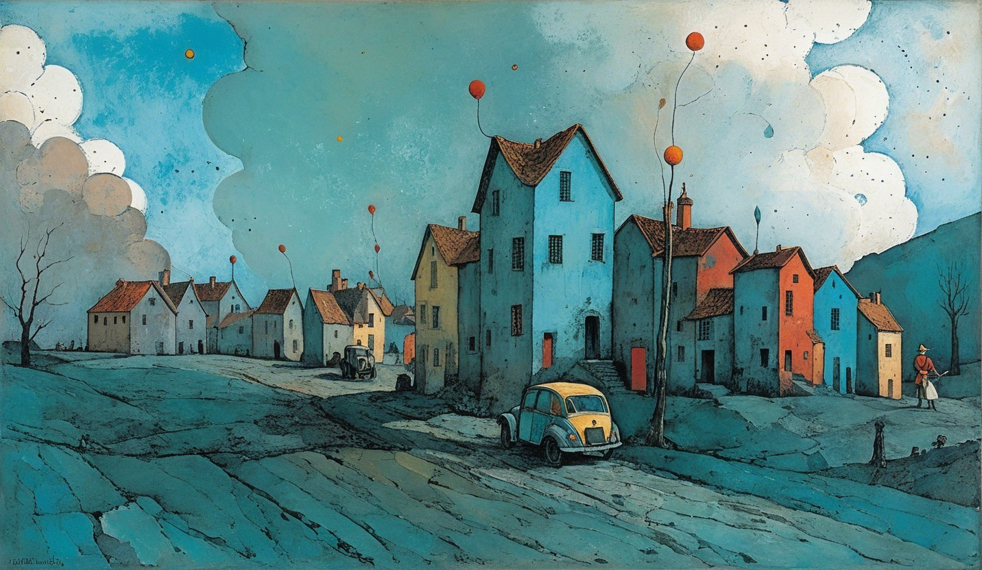 Le hameau bleu 