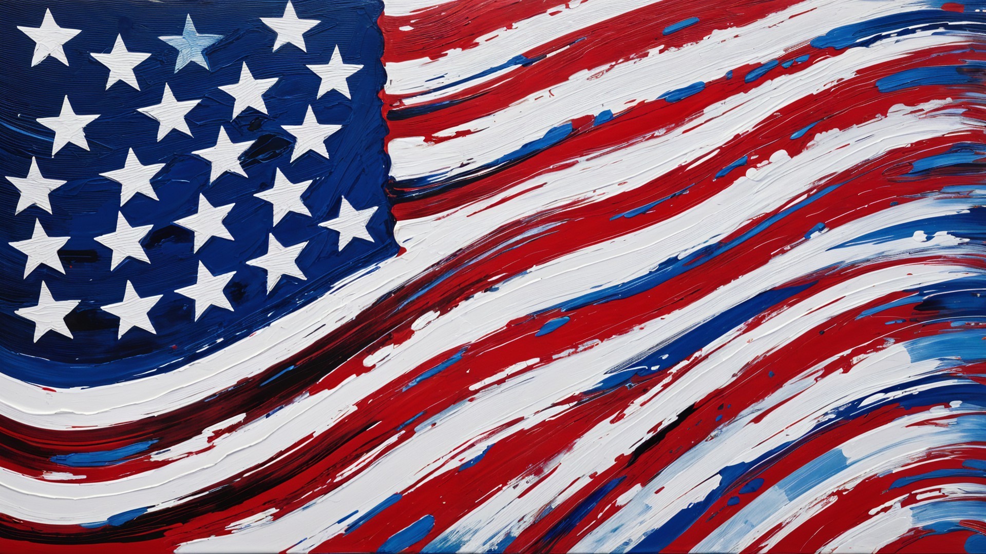 Artistic Representation of the American Flag