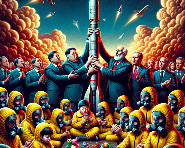 Surreal Standoff Between Political Leaders and Children