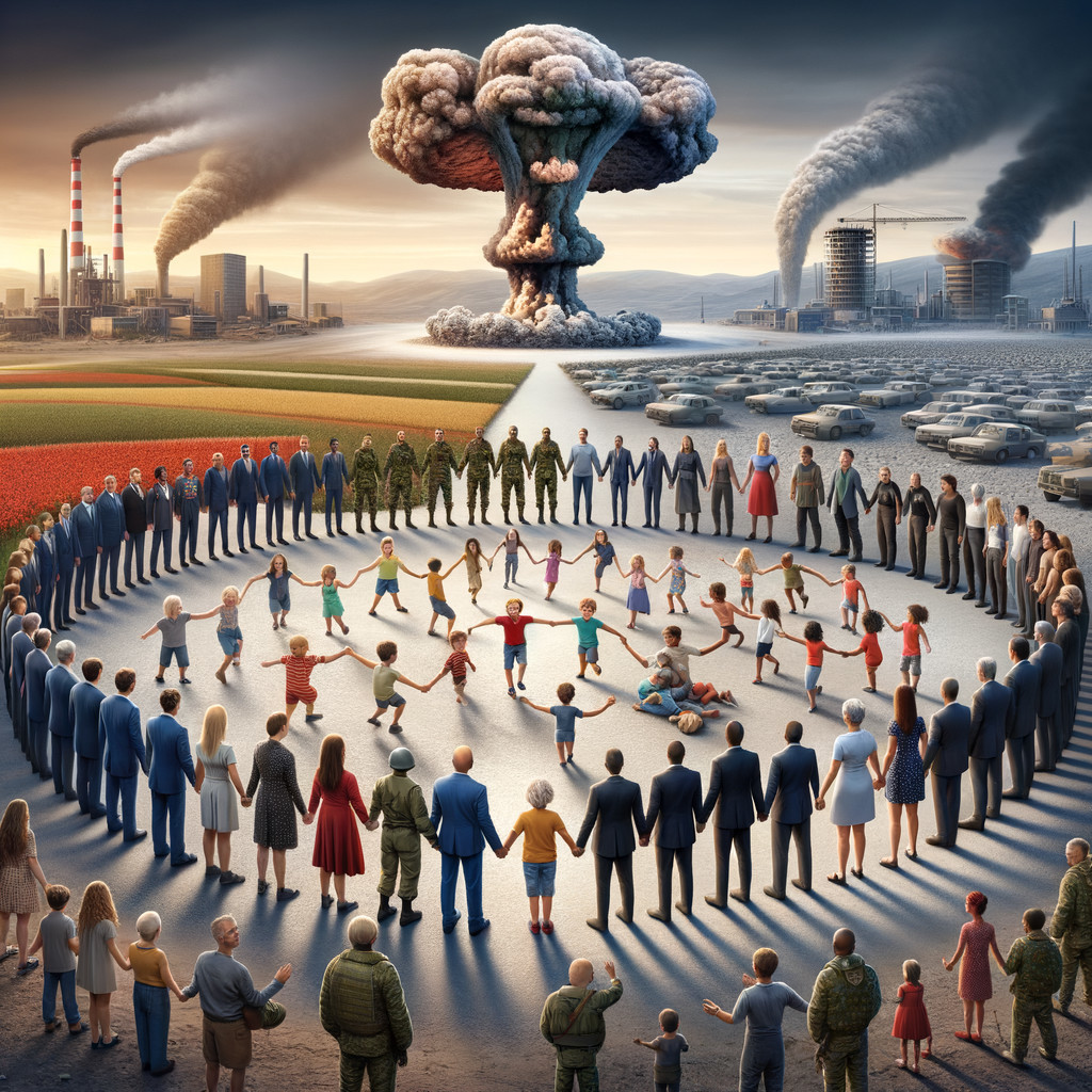 Contrast of Unity and Destruction in Two Worlds