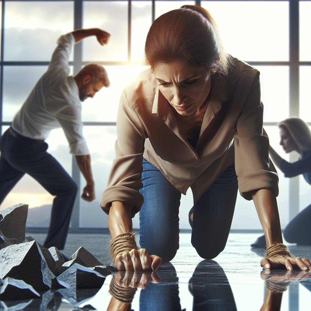 Dramatic Scene of Despair and Confrontation