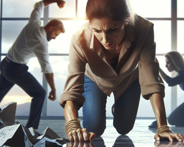 Dramatic Scene of Despair and Confrontation