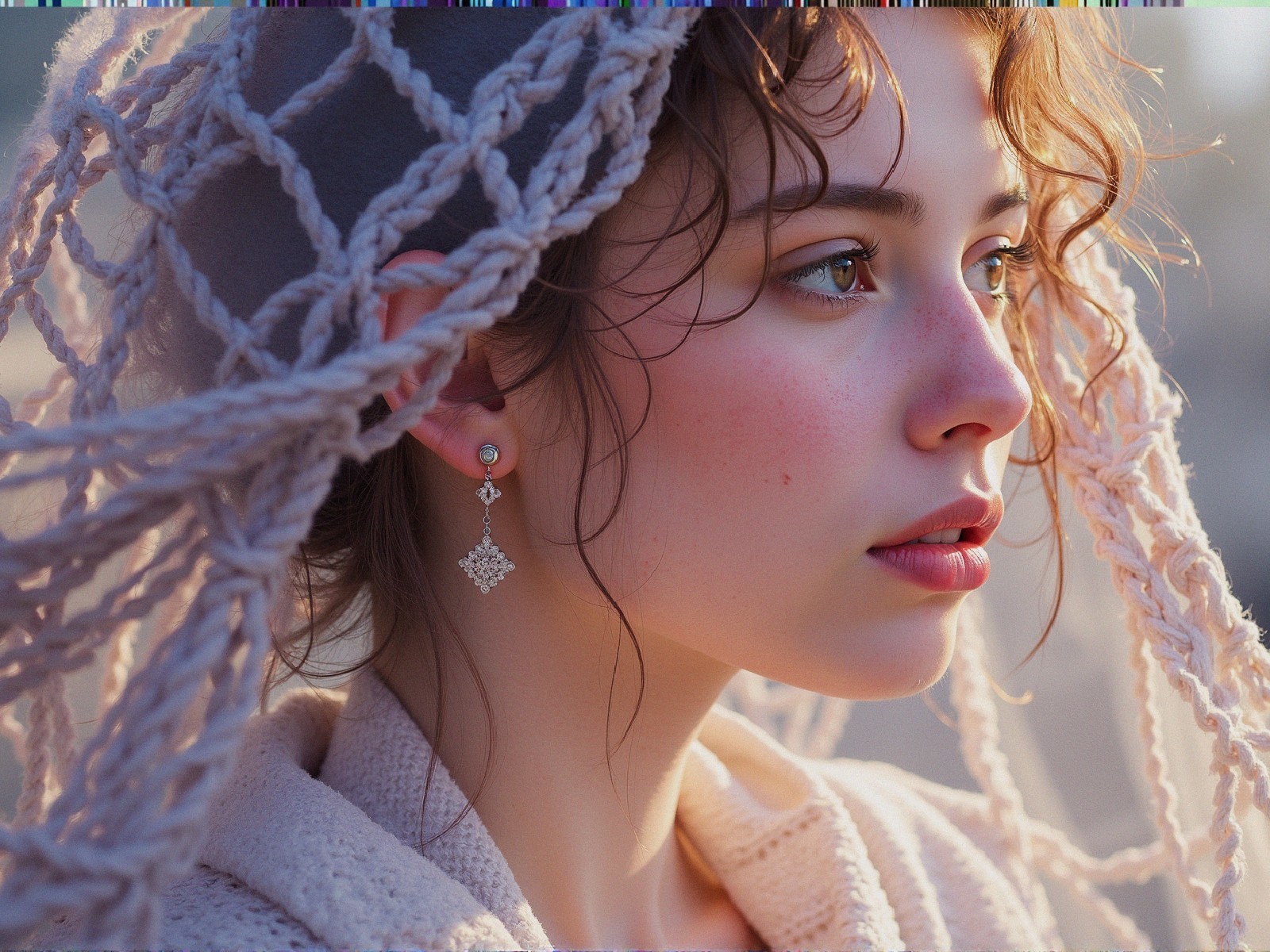 Thoughtful Young Woman in Soft Natural Light