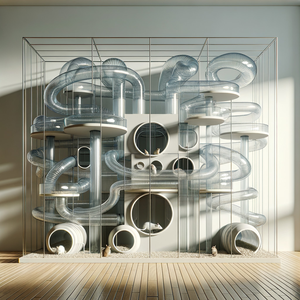 Modern Play Structure for Pets in Minimalist Room