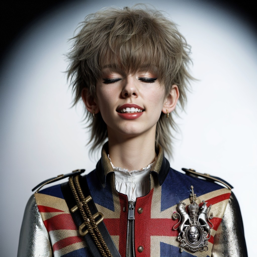 Military-Inspired Jacket with Union Jack Design