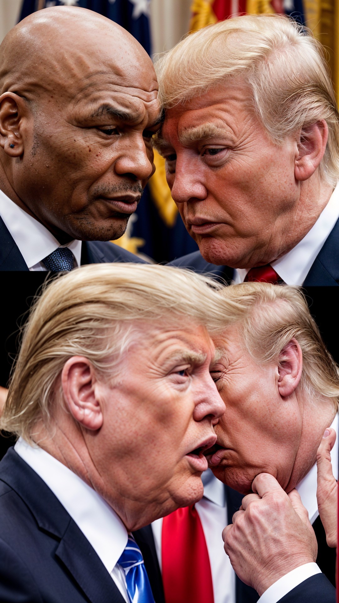 Close Conversation Between Two Prominent Figures