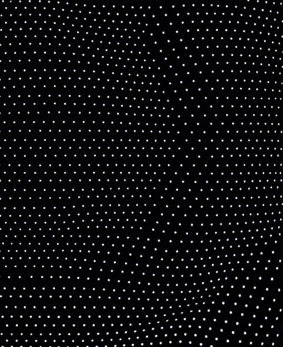 Abstract Pattern of White Dots on Black Background