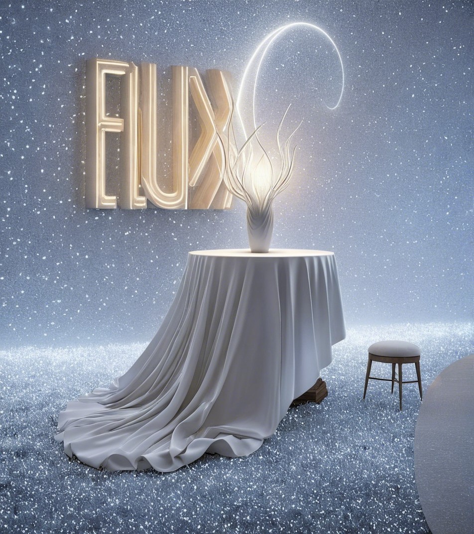 Minimalist Table Setting with Elegant Glow and FLUX