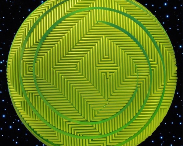 Alien Planet with Labyrinthine Stripe Patterns