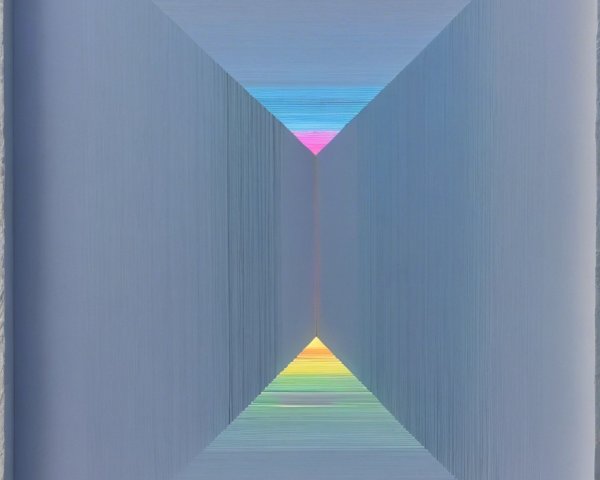 Geometric Abstract Composition in Soft Gray Tones