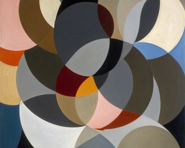 Dynamic Geometric Shapes in Varied Colors and Shades