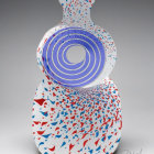Vibrant Artistic Glass Sculpture with Colorful Design