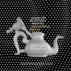 Stylized Teapot Silhouette on Black Background